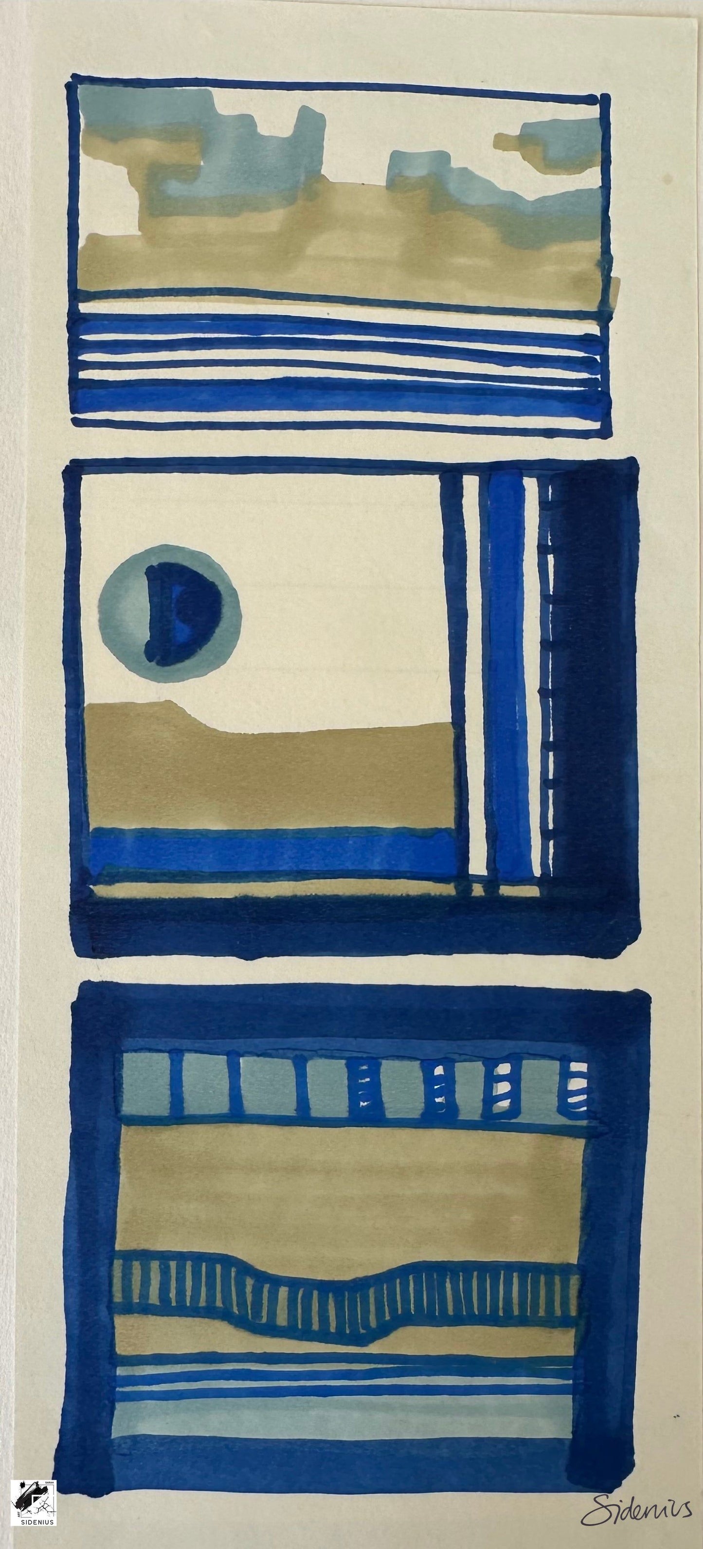 Little Blue Triptych